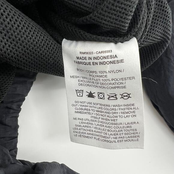 Nike Swoosh Women's Black Windbreaker Oversized Baggy Zipper Jacket XL 1X 2XL - Picture 5 of 9